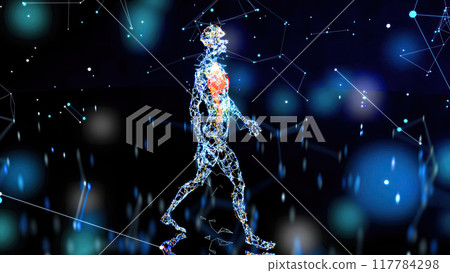 Abstract illustration of a heart attack Abstract illustration of a heart attack 117784298