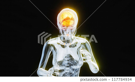 Abstract illustration of woman suffering from headache Abstract illustration of woman suffering from headache 117784934