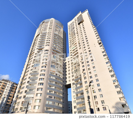 Modern multi-storey residential building in Moscow, Russia 117786419