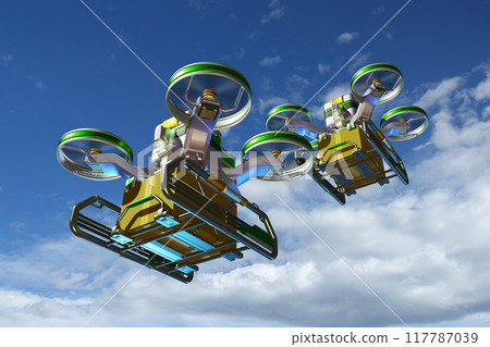Drone delivery image (sky background version) 117787039