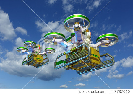 Drone delivery image (sky background version) 117787040