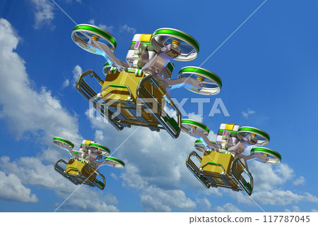 Drone delivery image (sky background version) 117787045