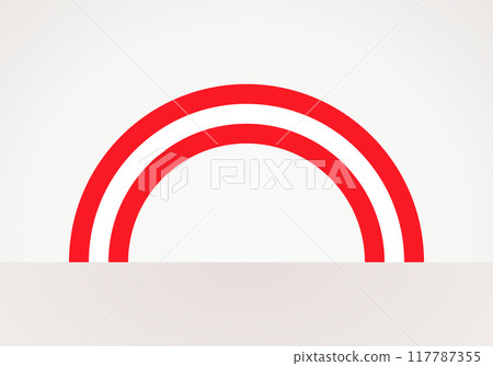 Semicircular flag of Austria, Dordrecht, Leuven or Savona Semicircular flag of Austria, Dordrecht, Leuven or Savona 117787355