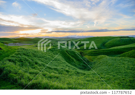 熊本阿蘇大觀峰黃昏黃昏時間 117787652