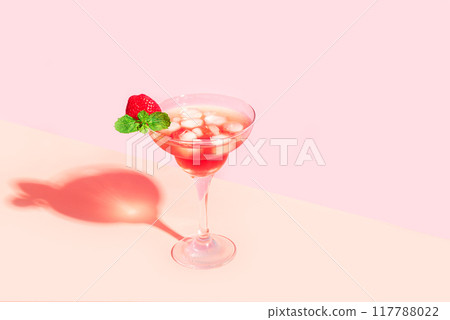Strawberry Martini or Daiquiri Cocktail Drink Strawberry Martini or Daiquiri Cocktail Drink 117788022