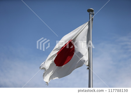 飄揚的日本國旗 117788130