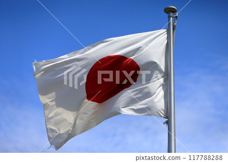 飄揚的日本國旗 117788288