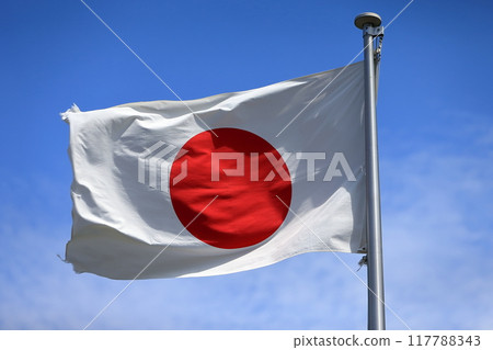 飄揚的日本國旗 117788343