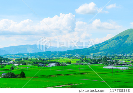 Countryside image: Rural scenery of Aso Countryside image: Rural scenery of Aso 117788388