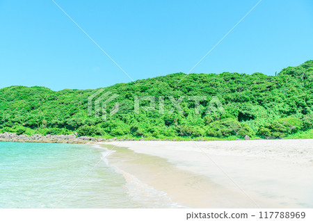The beautiful blue sea of Tanegashima The beautiful blue sea of Tanegashima 117788969
