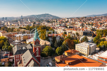 Urban landscape of Sarajevo 117789081