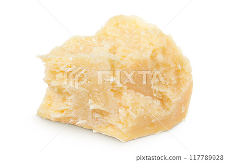 parmesan cheese isolated on white background 117789928