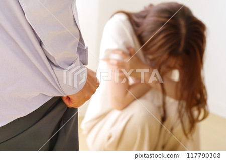 Violent men who chase women 117790308