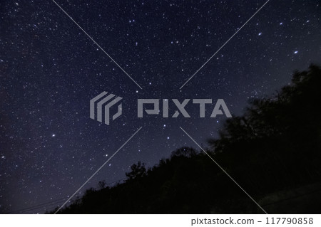 The Big Dipper rising from the mountain shadows The Big Dipper rising from the mountain shadows 117790858