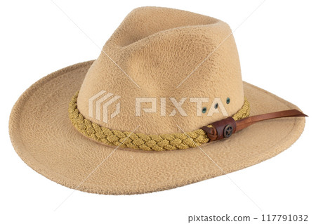 Old west style cowboy hat. 117791032