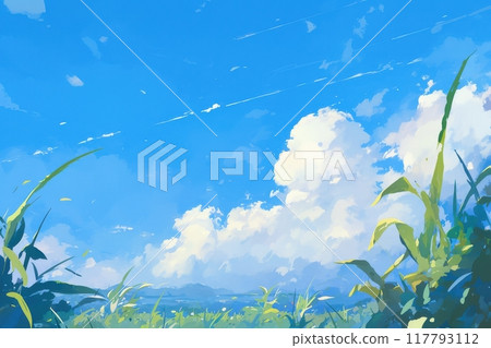 Blue sky and white clouds in Japan (clouds, sky, nature, landscape, open sky, air) Blue sky and white clouds in Japan (clouds, sky, nature, landscape, open sky, air) 117793112