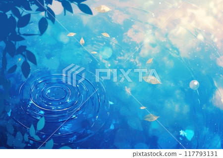 滴水插圖（水面、湖面、動力、水滴、水滴、河流、湖泊） 117793131