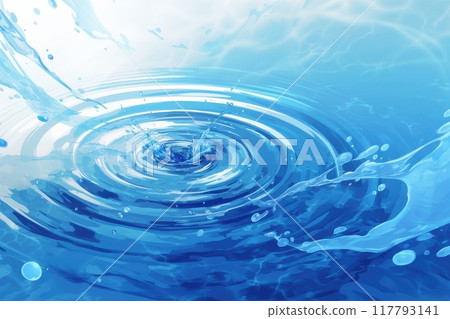 滴水插圖（水面、湖面、動力、水滴、水滴、河流、湖泊） 117793141