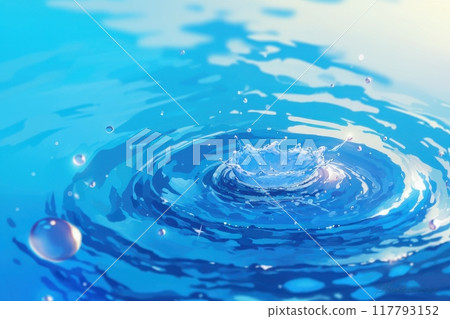 滴水插圖（水面、湖面、動力、水滴、水滴、河流、湖泊） 117793152