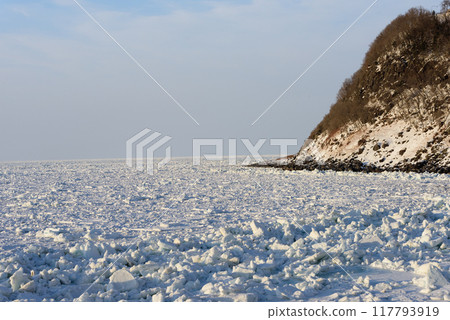 流冰覆蓋知床海岸 流冰覆蓋知床海岸 117793919