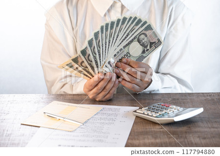 新版一萬日元鈔票金融形象 117794880