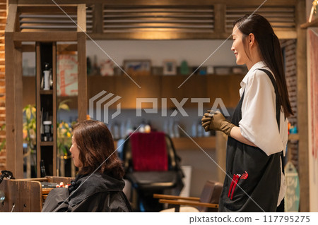 hairdressing salon, female, females 117795275