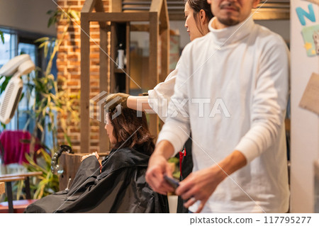 hairdressing salon, female, lady 117795277