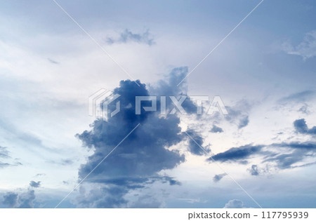 Clouds that can be used for summer twilight cityscape scenery Clouds that can be used for summer twilight cityscape scenery 117795939
