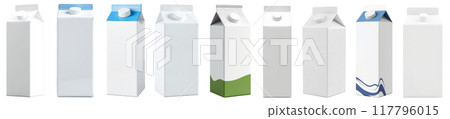 Milk carton set Milk carton set 117796015
