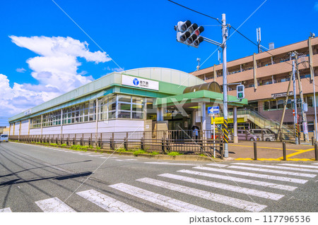 Yokohama cityscape in August, Japan. View of Kita-Shin-Yokohama subway station and other areas. August 24, 2024 117796536