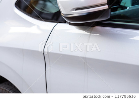 Car with scale 117796636