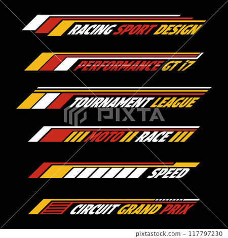 Race best colour decals on black Race best colour decals on black 117797230