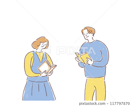 男人和女人讀一本書 男人和女人讀一本書 117797870