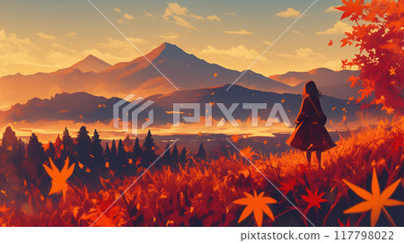 Autumn leaves 117798022