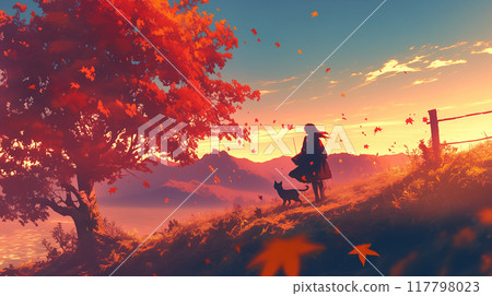 Autumn leaves 117798023