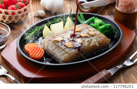 Very healthy konnyaku steak Very healthy konnyaku steak 117798201