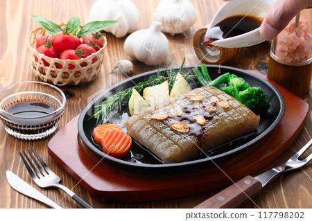 非常健康的魔芋牛排 117798202