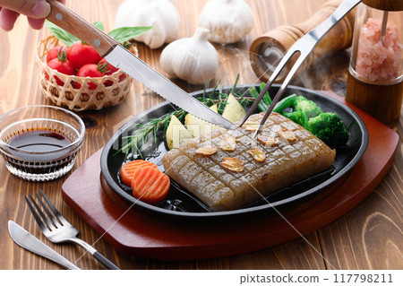 Very healthy konnyaku steak Very healthy konnyaku steak 117798211