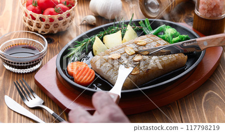 Very healthy konnyaku steak Very healthy konnyaku steak 117798219