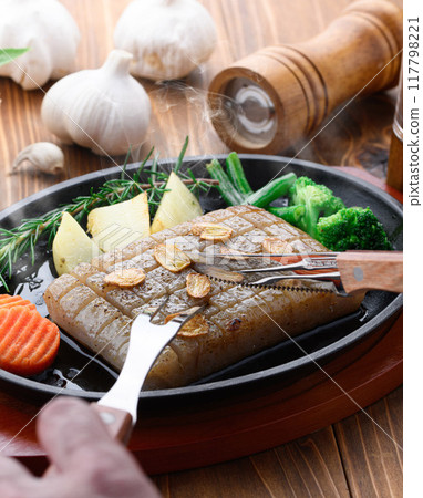 Very healthy konnyaku steak Very healthy konnyaku steak 117798221