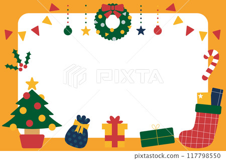 Christmas cute frame 117798550