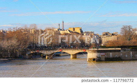 French streets of Paris France 117798772