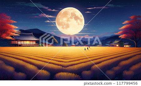 15日晚上安靜的鄉村風景03 117799456