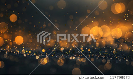 Abstract Golden Bokeh Light Background. High quality photo 117799973