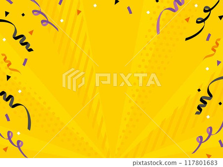 Halloween design confetti and paper stream background Size ratio 3:4 117801683