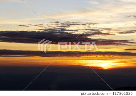 colorful dramatic sky with cloud at sunset colorful dramatic sky with cloud at sunset 117801825