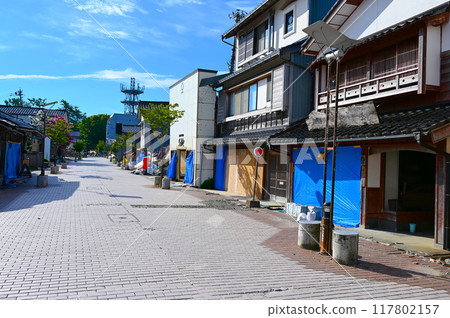 能登半島地震 地震後 輪島市外地街 能登半島地震 地震後 輪島市外地街 117802157