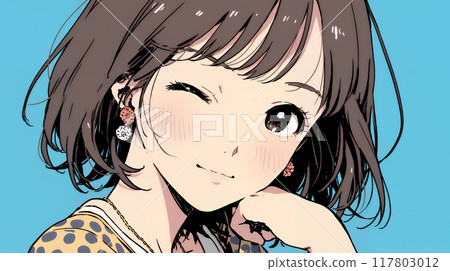 女人眨眼: 女人眨眼: 117803012