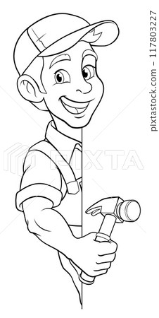 Hammer Carpenter Construction Builder Handyman 117803227