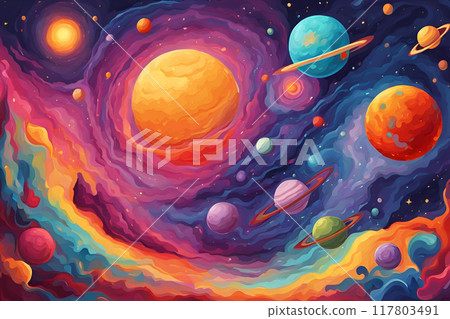 space background. 117803491